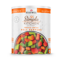 Load image into Gallery viewer, Simple Kitchen Dehydrated Red & Green Bell Peppers - 153 Serving Can