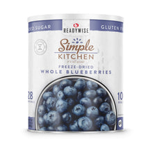Load image into Gallery viewer, Simple Kitchen FD Whole Blueberries 3 CT Case - 28 Serving Cans