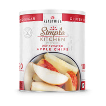 Load image into Gallery viewer, Simple Kitchen Dried Apple Chips 3 CT Case - 20 Serving Cans
