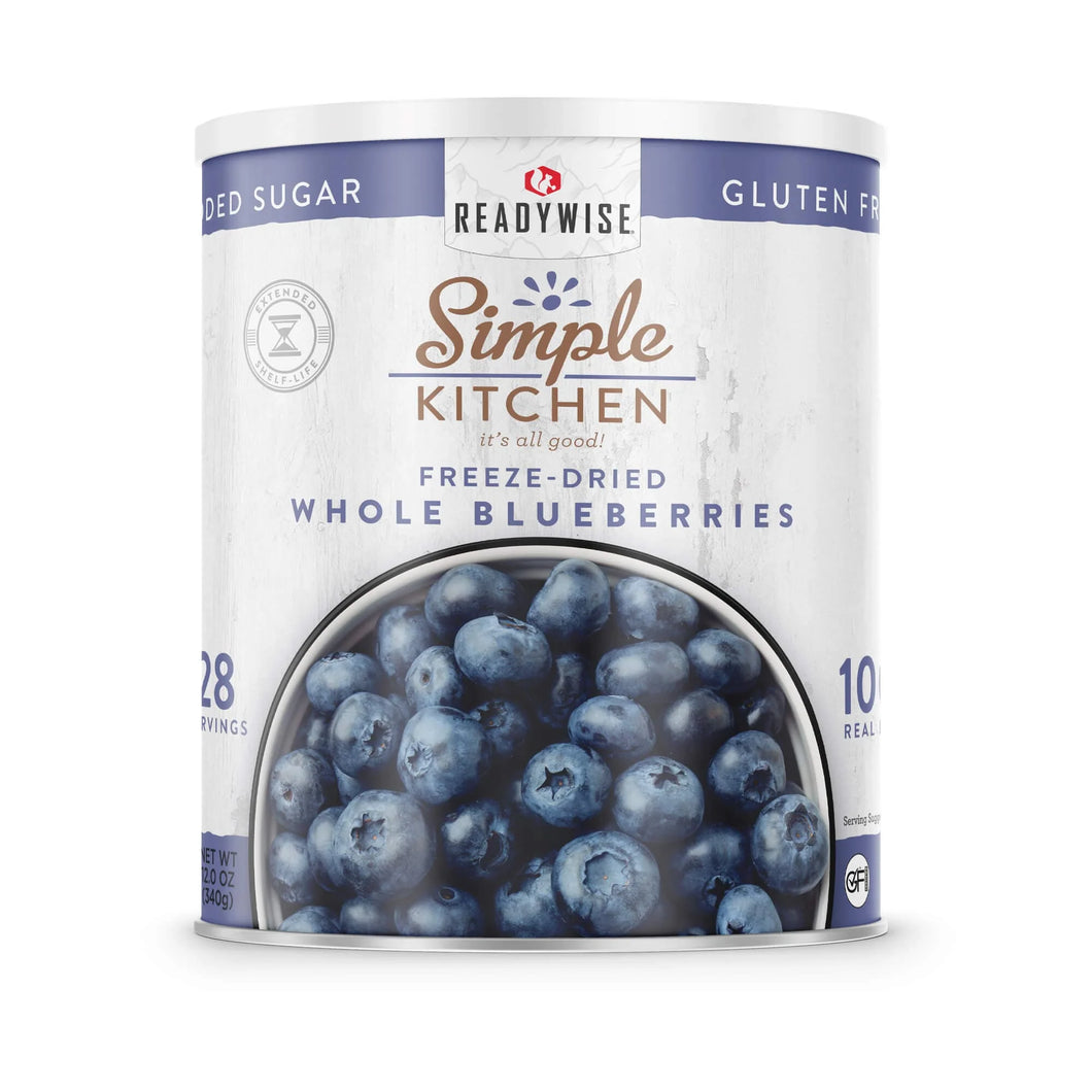 Simple Kitchen FD Whole Blueberries 3 CT Case - 28 Serving Cans