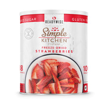 Load image into Gallery viewer, Simple Kitchen FD Sliced Strawberries 3 CT Case - 18 Serving Cans
