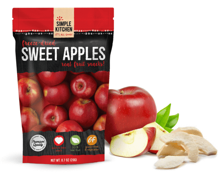 Freeze-Dried Sweet Apples - 6 Pack